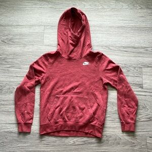 Nike Funnel Neck Red Hoodie Size XS